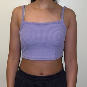 H&M purple crop top